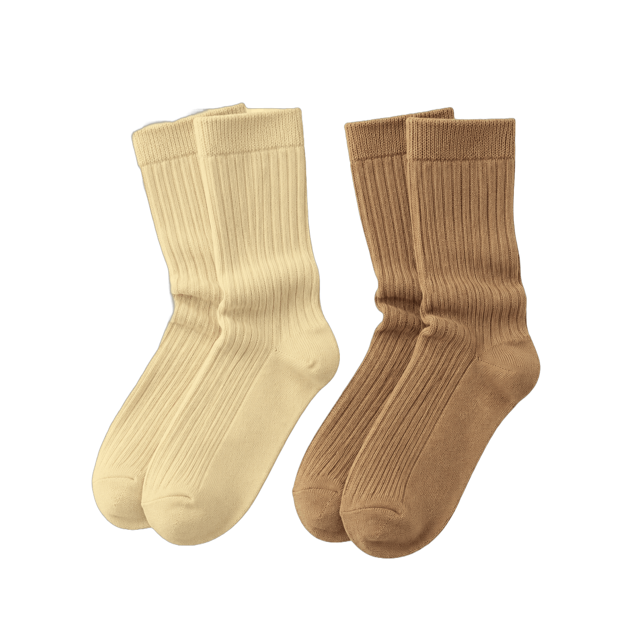 Maxelyn Theo Ribbed Crew Socks Two-Pack